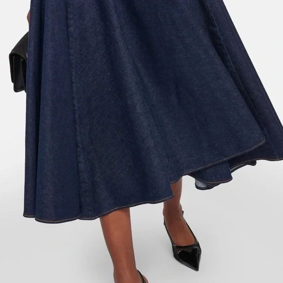 Alaïa Denim Midi Skirt - Picture 5 of 5
